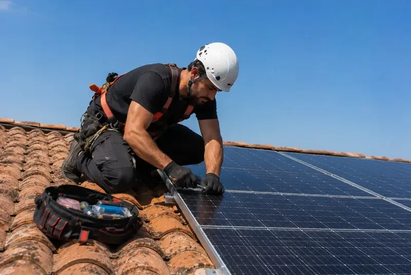 Maintenance et monitoring de panneaux solaires à Rouairoux